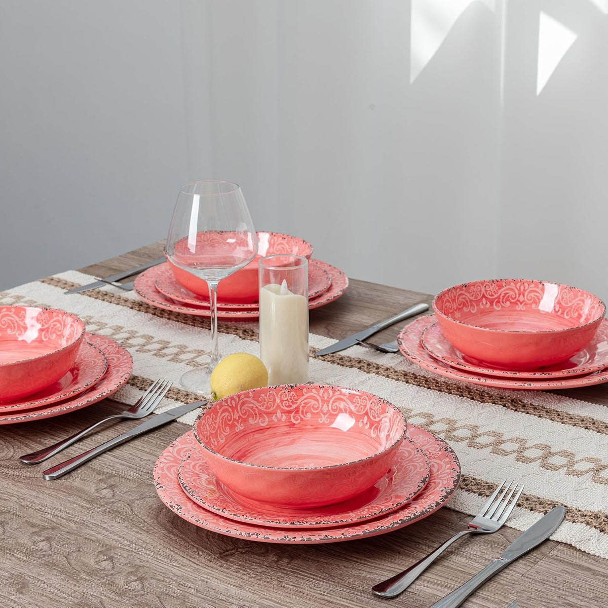 farmhouse-rustic-melamine-dinnerware-set-12-piece-service-for-4