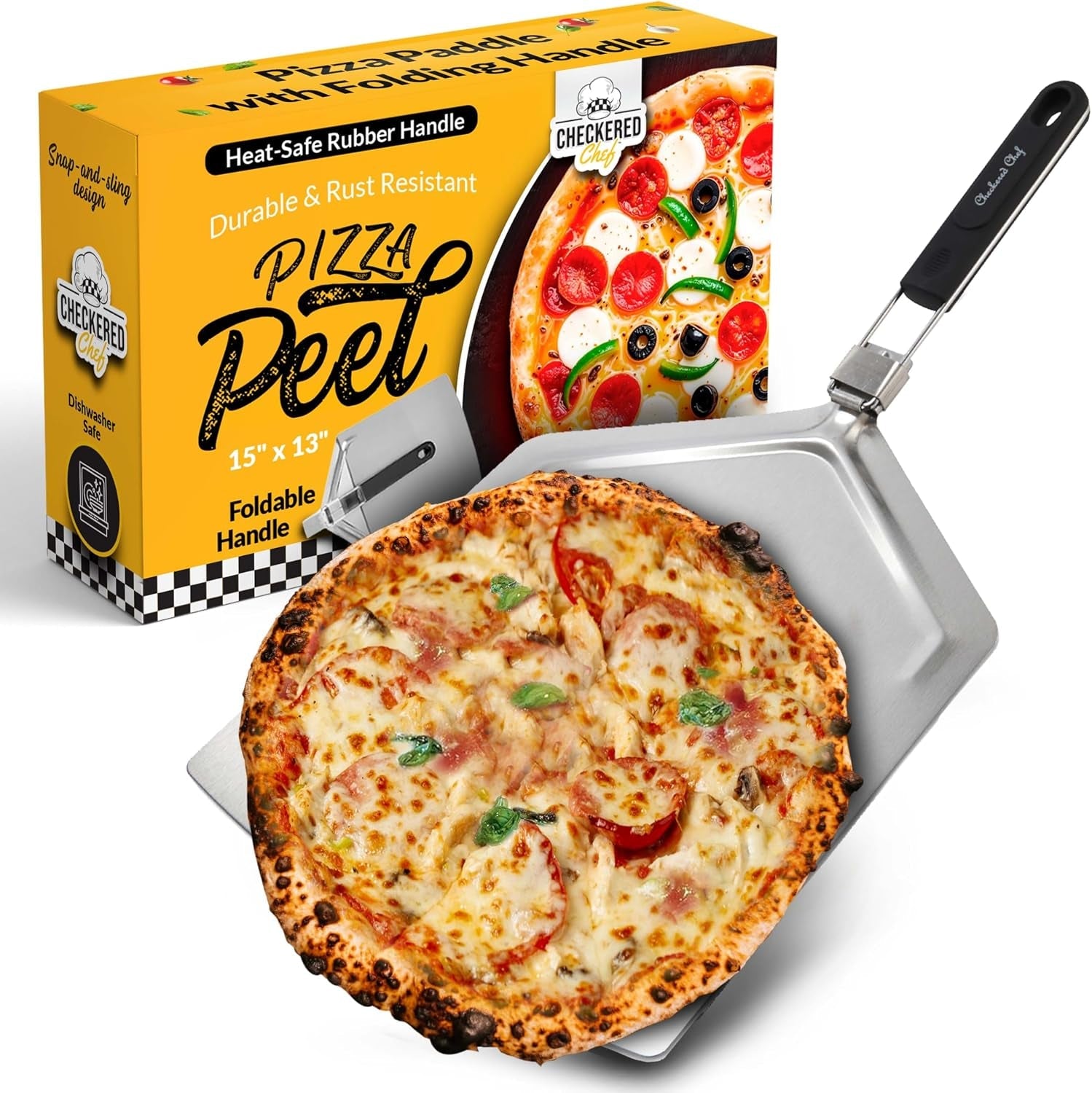pizza-peel-foldable-design-13-inch-x-15-inch-extra-large-stainless-steel-metal-folding-handle-outdoor-pizza-oven-accessories