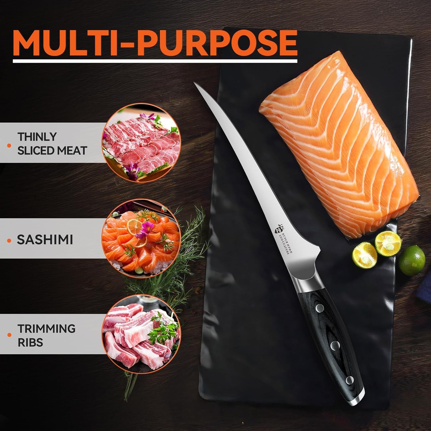 fillet-knife-7-inch-professional-fish-boning-knife-for-trimming-meat-poultry-flexible-blade-high-carbon-german-steel-full-tang-handle-black-hawk-series