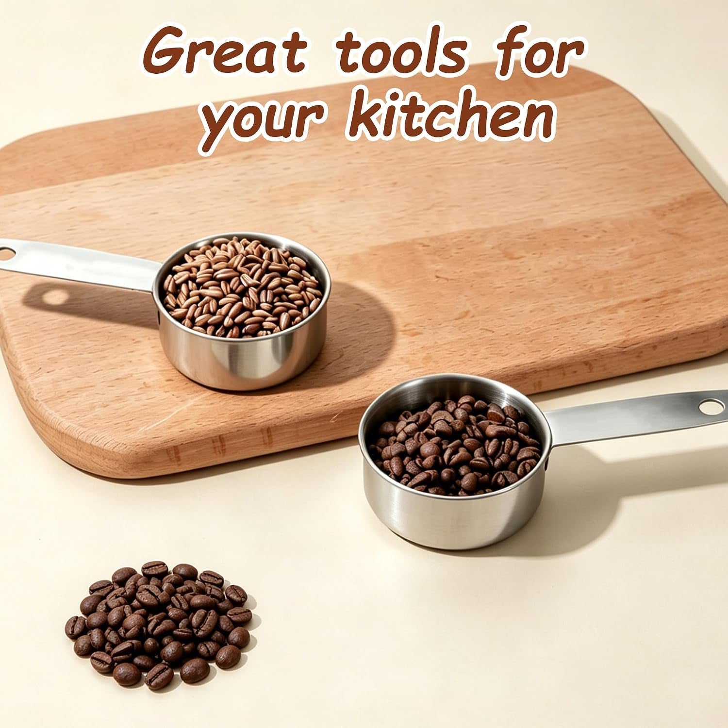2-pcs-1-4-cup-measuring-scoop-2-oz-stainless-steel-scoop