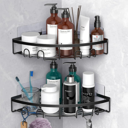 Corner Shower Caddy for Bathroom Storage,Black,2 Pack1