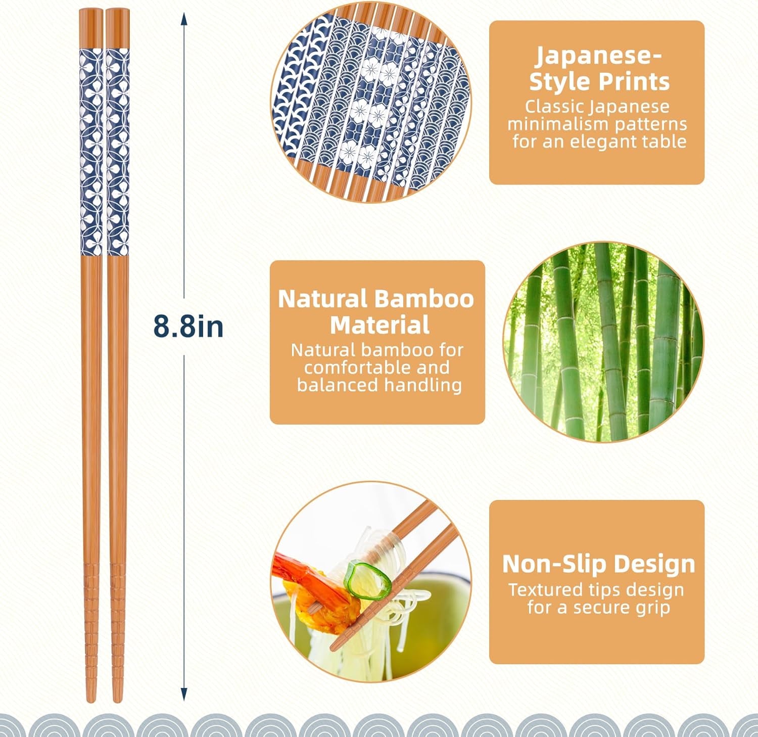 5-pairs-natural-bamboo-chopsticks-reusable-classic-japanese-style-chop-sticks-gift-sets-dishwasher-safe-8-8-inch-22-5cm