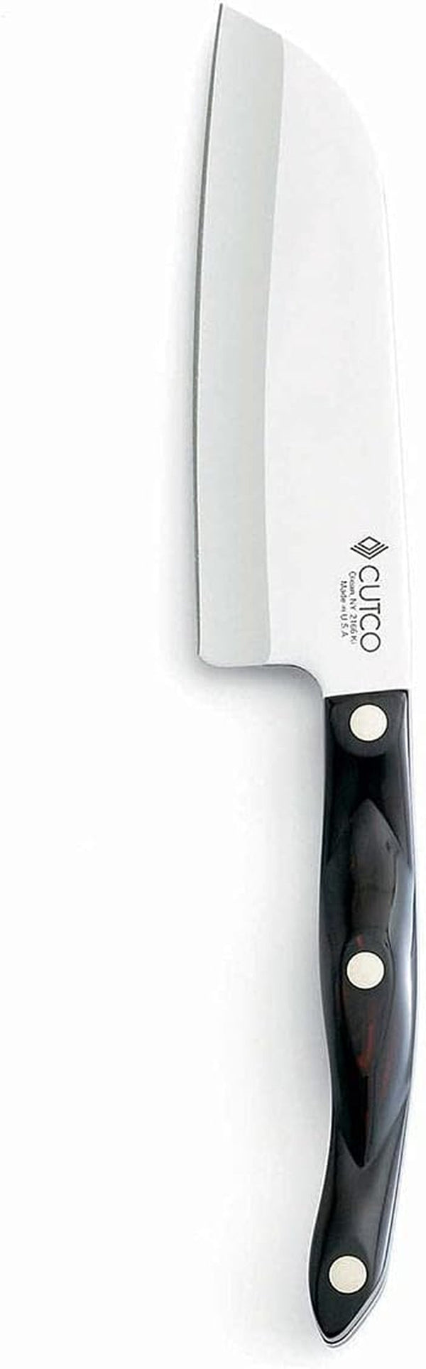 Model 2166 Petite Santoku Knife 5.6" High Carbon Stainless Straight Edge Blade 5.1" Classic Brown Handle (Sometimes Called "Black") in Factory-Sealed Plastic Bag.1