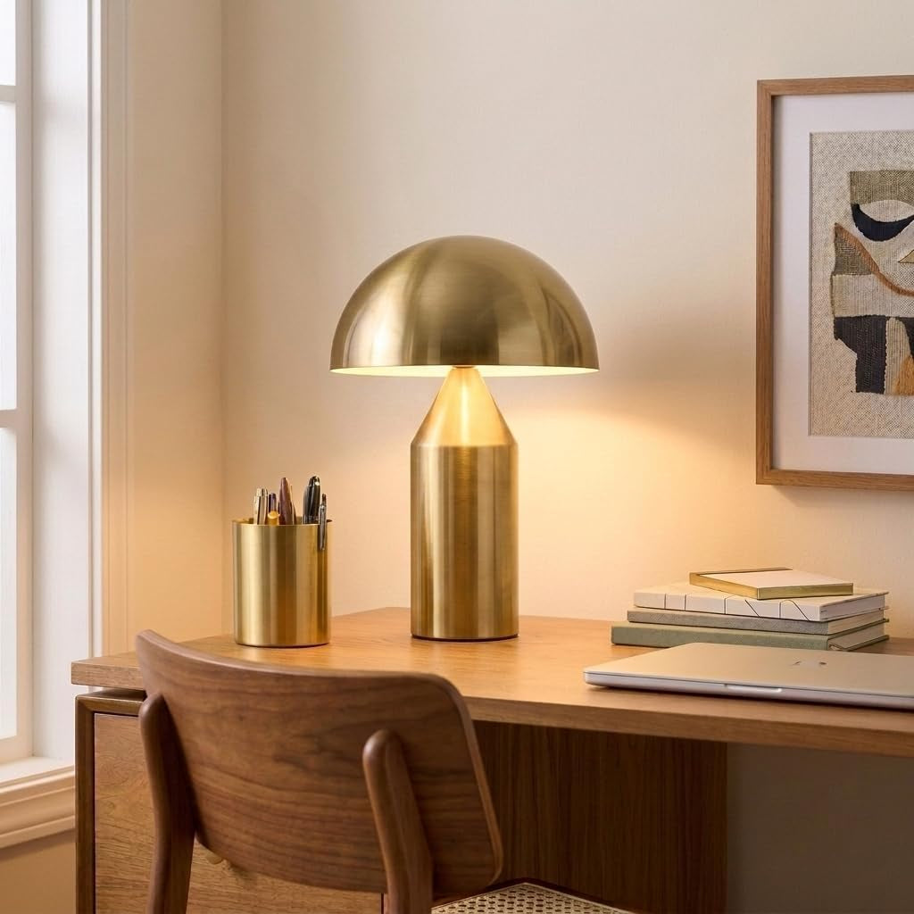 venus-mushroom-table-lamp-modern-lamp-for-living-room-bedroom-side-end-table-dimmable-unique-side-table-led-lamp-shade-for-office-reading-brass-gold-14-tall
