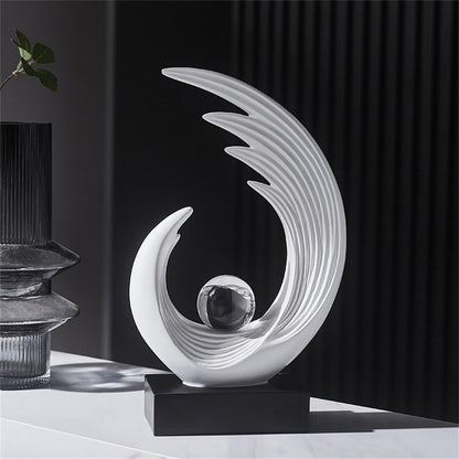 Modern Sculptures Dinning Room Shelf Decor Home Décor Accents | Abstract Art Accessories Decoration for Coffee Table Entryway Console Office Desk Living Room Shelves Housewarming Gift6