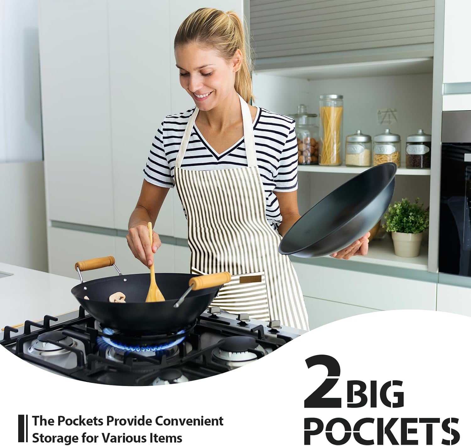 2-pack-kitchen-aprons-with-pockets-cooking-chef-apron-for-men-women-adjustable-neck-strap-unisex-bib-soft-aprons-cotton-blend-for-grilling-cooking-gardening-baking