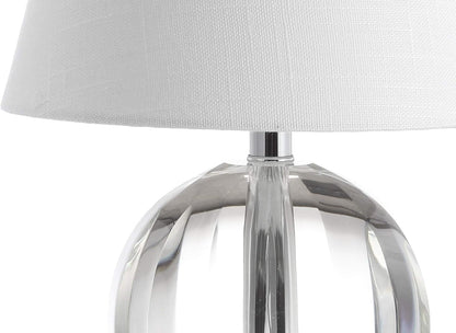 Goddard 16" Crystal Ball Orb Metal LED Table Lamp, Clear6