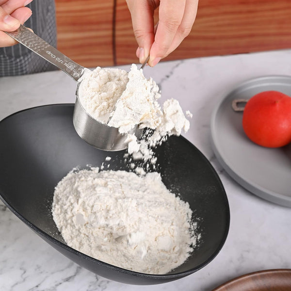 Stainless Steel Measuring Cups and Spoons Set - 5 Cups and 6 Spoons8
