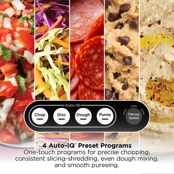 Ninja Precisionpro Food Processor & Dough Mixer, 1000PW, 9-Cup, BZ601 | Auto-Iq Presets for Chopping, Slicing/Shredding, Pureeing & Dough. 9-Cup Bowl. Bpa-Free, Dishwasher-Safe Parts.2