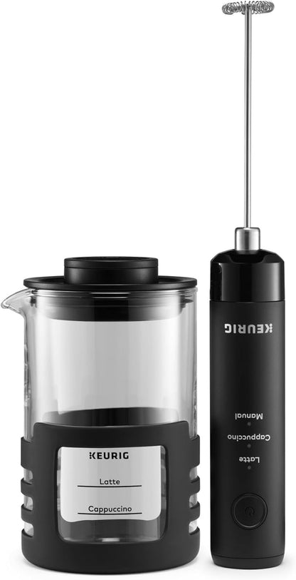 Simplecafe Frother, Rechargeable Handheld Milk Frother for Lattes, Cappuccinos & Iced Coffee, USB Cord Included, Microwave-Safe Frothing Cup, Hot & Cold Foam Maker1