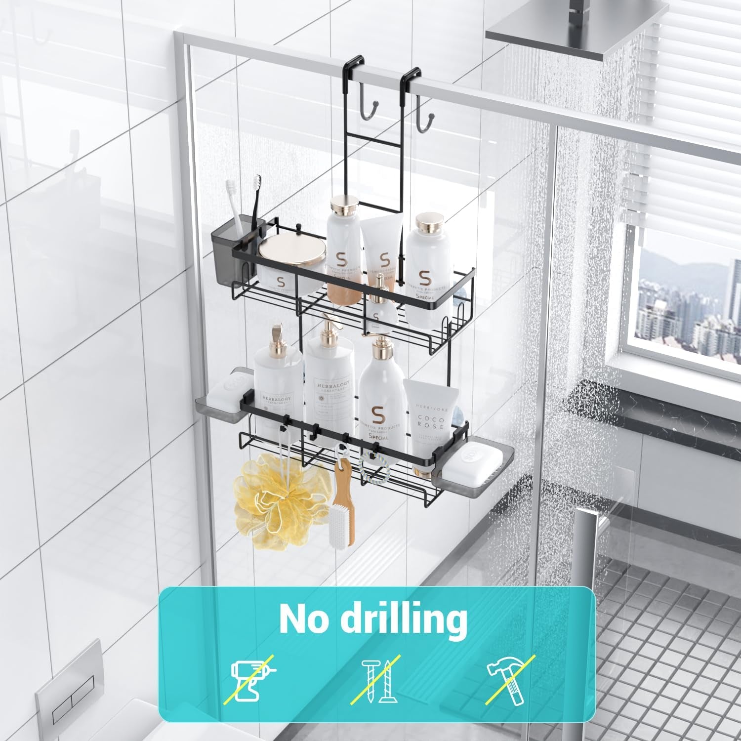over-the-door-shower-caddy-hanging-no-drill-rustproof-shower-organizer