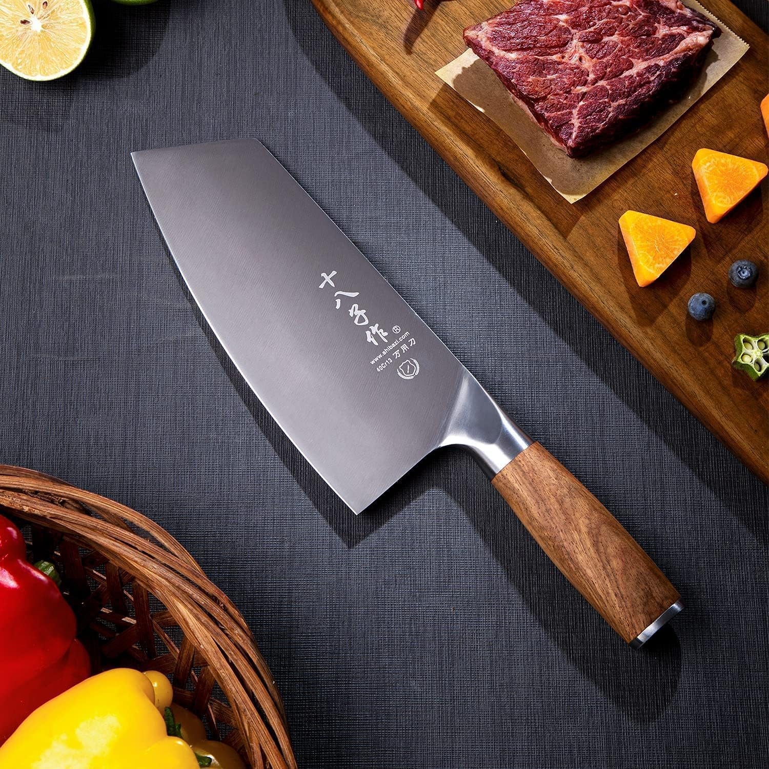 meat-cleaver-knife-7-5-inch-professional-stainless-steel-butcher-knife-chinese-cleaver-for-kitchen-use-anti-slip-wooden-handle