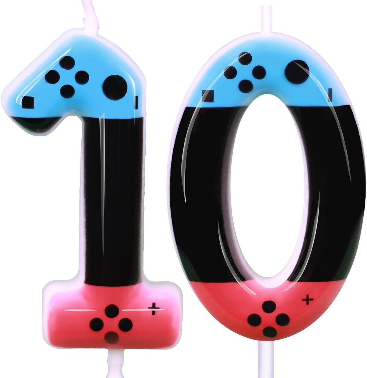 gaming-candle-level-10-number-birthday-cake-candles-10-birthday-decorations-for-boys-10th-birthday-candle-gamepad-birthday-candles-video-game-controller-themed-kids-birthday-party-supplies-number-10