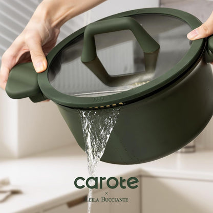 31Pcs Pots and Pans Set, Nonstick Cookware Set | Egg Pan, Steamer & Durable Silicone Utensils, Even Heating, All-Stovetop Compatible, Green2
