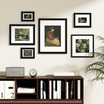 8X10 Picture Frames Set of 2, Vintage Photo Frames, Vintage Black2