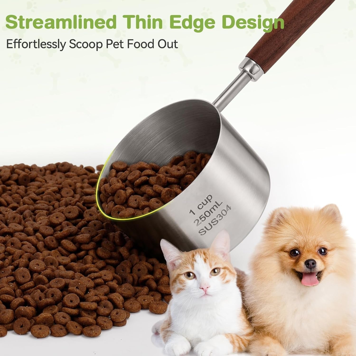 dog-cat-food-scoop-measuring-cup-304-stainless-steel-material-1-cup-capacity-precision-scale-measurements
