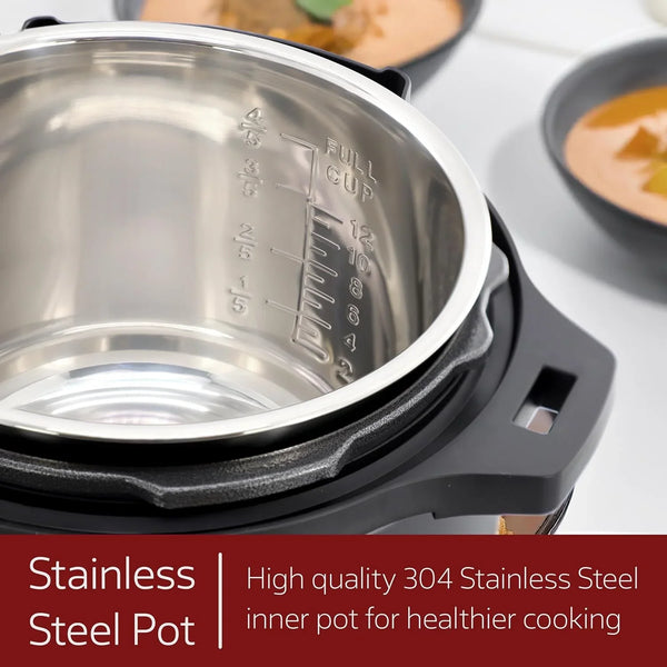 6 Quart 11-In-1 Electric Pressure Cooker, Multi-Cooker with Stainless Steel Crock, 11 Preset Functions4