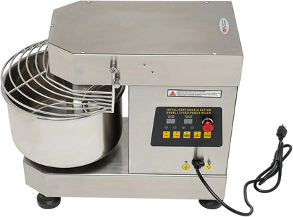 10.5Qt Commercial Food Mixer, 750W Dual Rotating Electric Dough Kneading Machine Kitchen Bakery Equipment with Stainless Steel Bowl & Security Shield for Pizzeria, Restaurant4