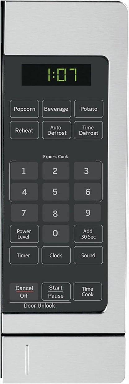 GE Countertop Microwave, 700 Watt 0.7 Cu. Ft., Stainless Steel, GCST07N1WSS | 4 Convenience Cook Settings, One-Touch Controls, Child Lock Technology, Glass Turntable, for Kitchen, Dorm, Office, Apartment5
