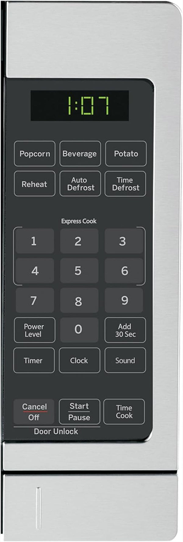 GE Countertop Microwave, 700 Watt 0.7 Cu. Ft., Stainless Steel, GCST07N1WSS | 4 Convenience Cook Settings, One-Touch Controls, Child Lock Technology, Glass Turntable, for Kitchen, Dorm, Office, Apartment5