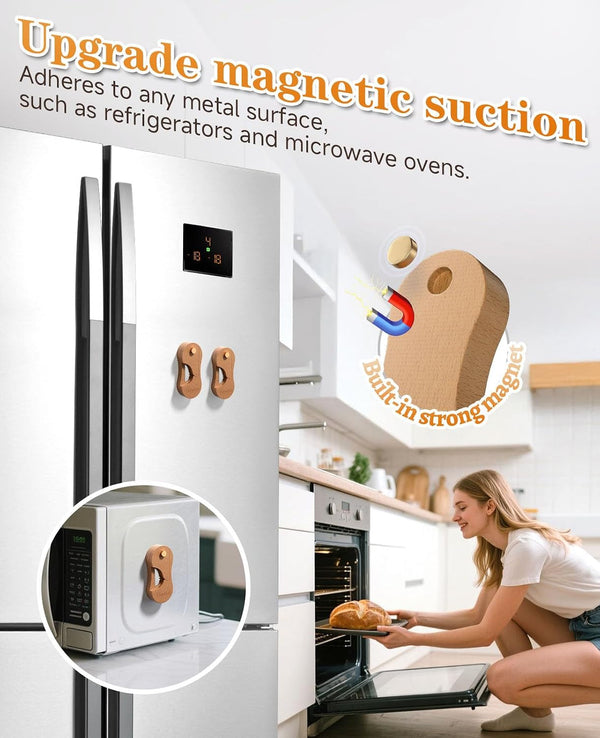 Bread Lame Dough Scoring Tool with Extractable & Magnetic, Wooden Sourdough Scoring Tool with 5 Retractable Razor Blades, Professional & Multi-Purpose Bread Knife Slashing Supplies for Baking4