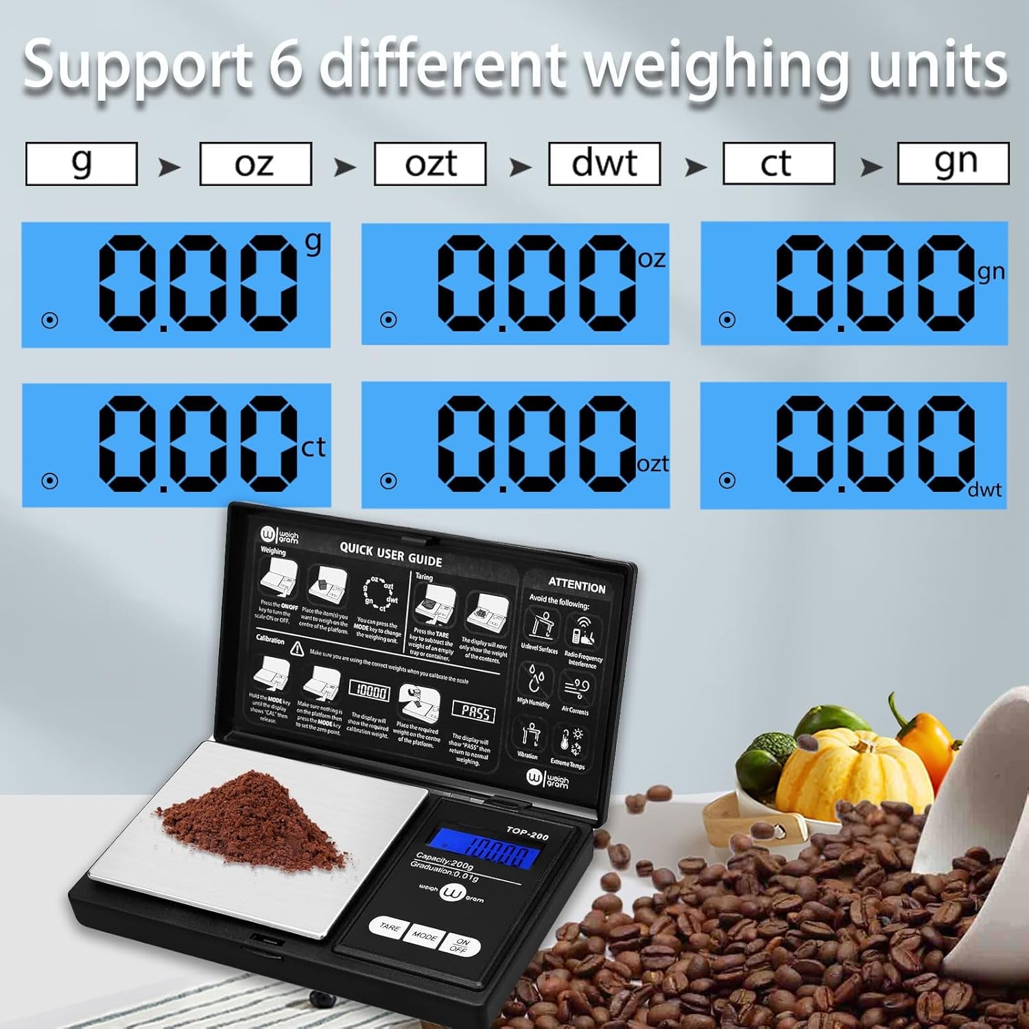 digital-pocket-gram-scale-200g-x-0-01g-high-precision-with-100g-calibration-mini-scale-weighs-kitchen-small-food-jewelry-ounces-grains-lcd-display-tare-function-with-100g-calibration-weight