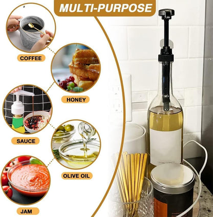 10 Pcs Gold Coffee Syrup Pump Compatible with 25.4Oz/750Ml Bottles7