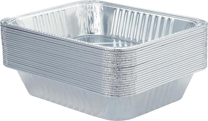 Aluminum Pans 9X13 Disposable Foil Pans (10 Pack) Half Size Deep Steam Table Pans Extra Thick for Baking, Cooking, Roasting, Heating, Serving & Lining Steam-Table Trays2