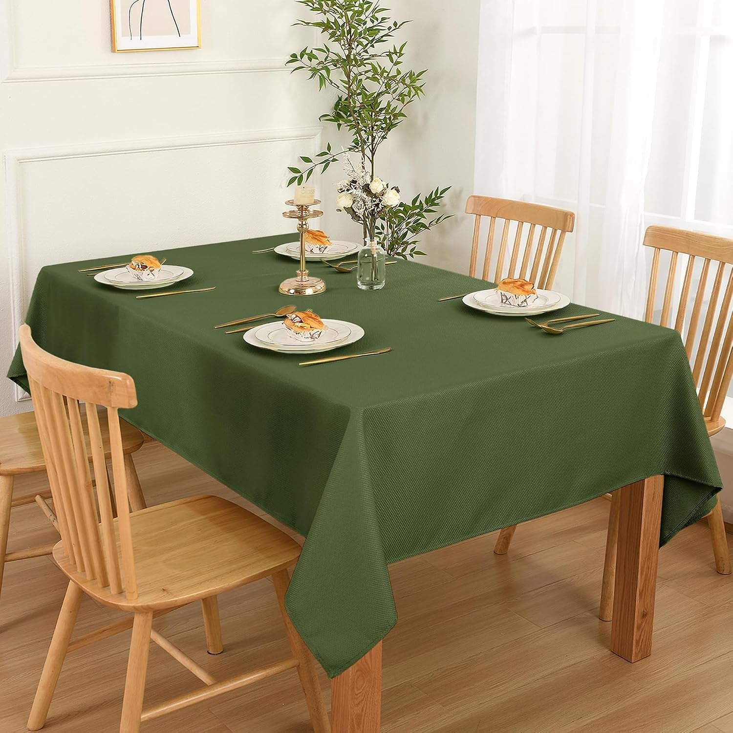 rectangular-textured-tablecloth-60-x-120-inch-olive-green
