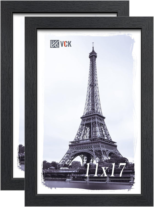 11X17 Picture Frame, Black Wood Poster Frames for Wall Display, 2 Pack1