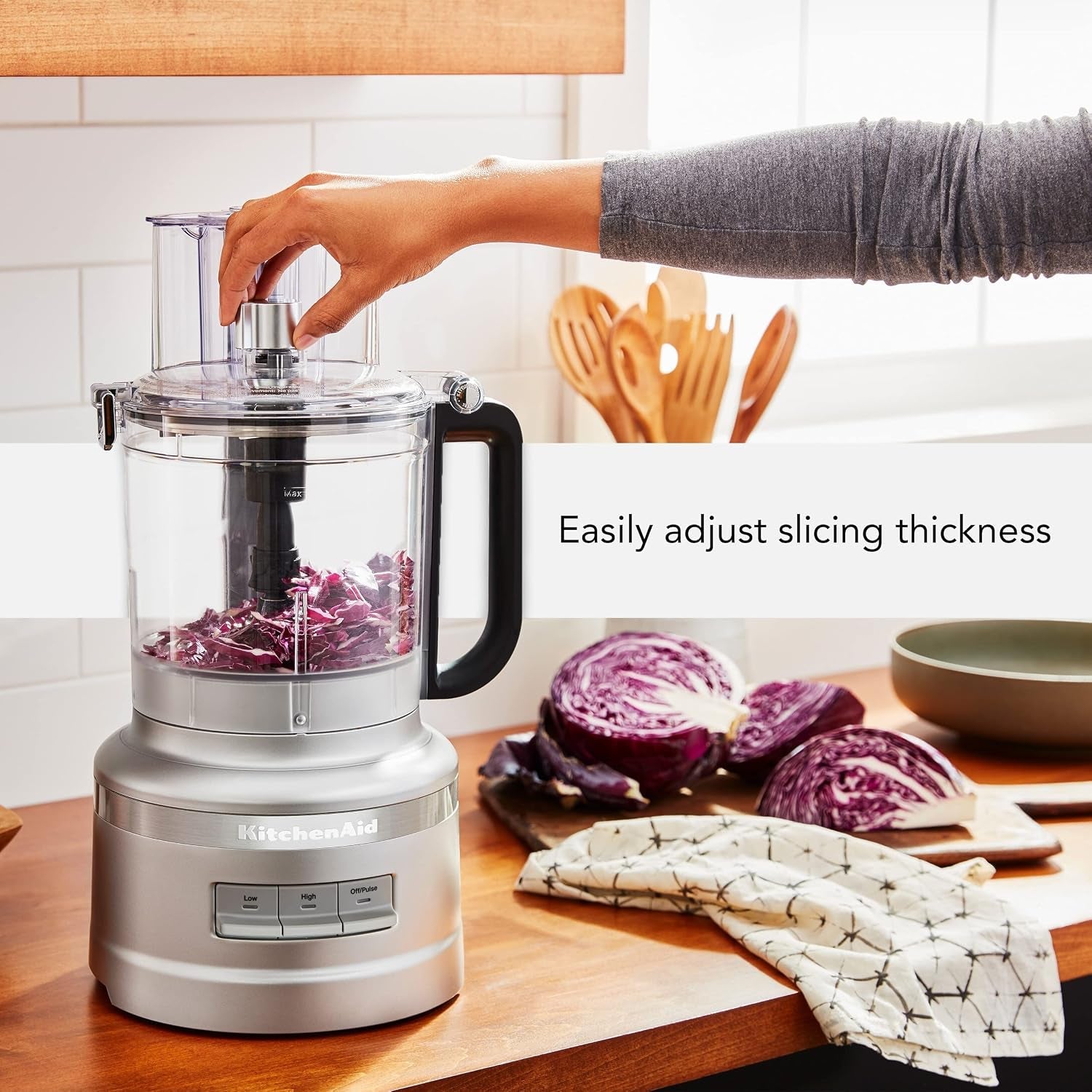 kitchenaid-13-cup-food-processor-kfp1318-contour-silver-all-in-one-storage-solution-chop-shred-knead-and-mix-adjust-slicing-thickness-3-in-1-feed-tube-storage-caddy