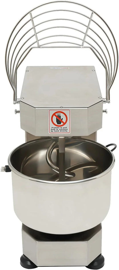 10.5Qt Commercial Food Mixer, 750W Dual Rotating Electric Dough Kneading Machine Kitchen Bakery Equipment with Stainless Steel Bowl & Security Shield for Pizzeria, Restaurant6