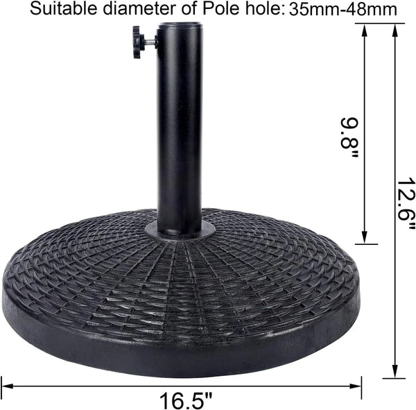 22 Lbs Heavy Duty Patio Market Umbrella Base Stand2