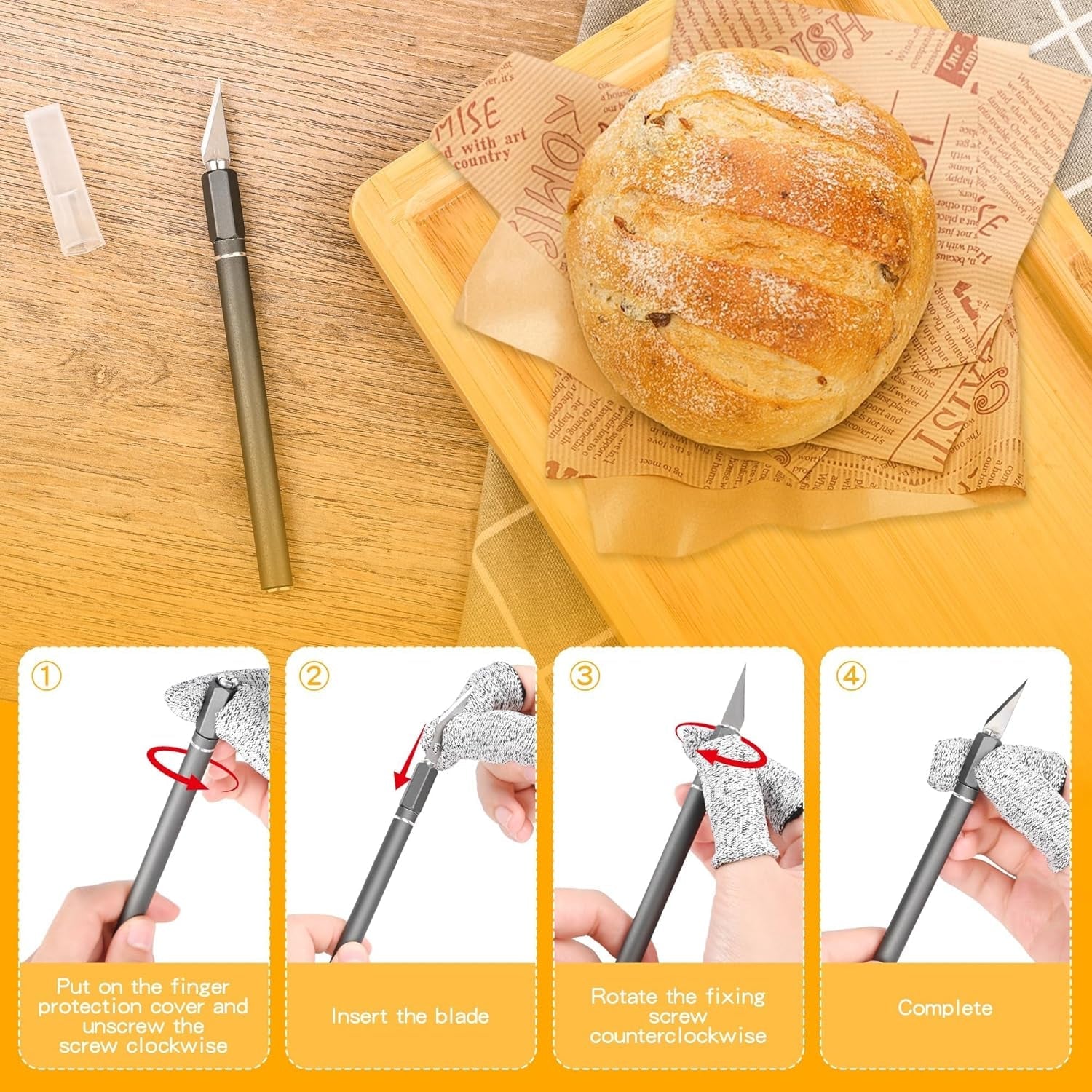 upgraded-bread-lame-with-10-blades-professional-sourdough-scoring-tool-for-bread-scoring-tool-safety-cover-ergonomic-handle-premium-bread-scoring-knife-for-artisan-bread-making-1-gray