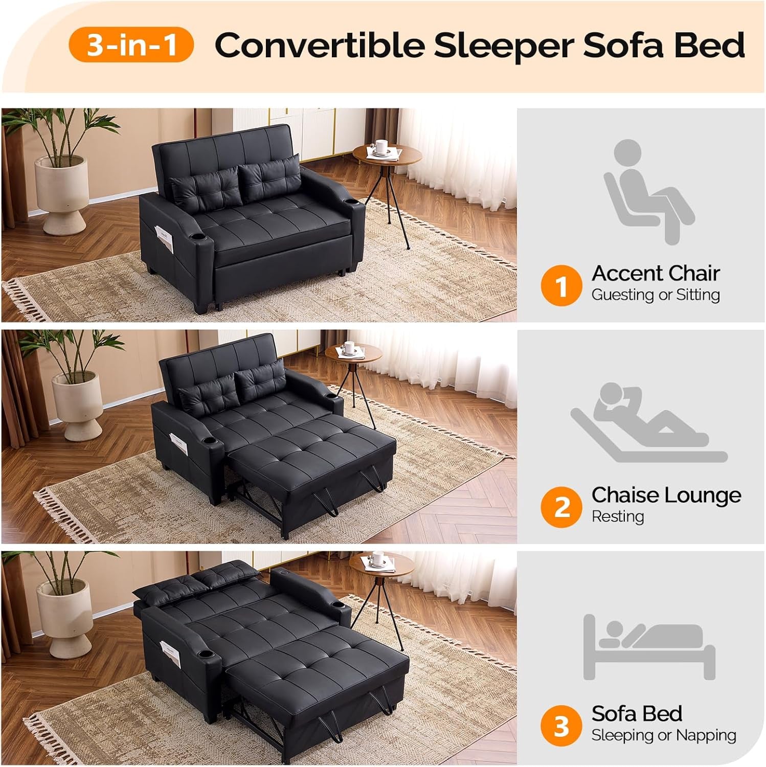 black-futon-sofa-bed-convertible-loveseat-sleeper-couch-faux-leather-pullout-sofa-fold-out-couch-bed-with-usb-ports-cup-holders-armrest-for-living-room-bedroom-apartment-room