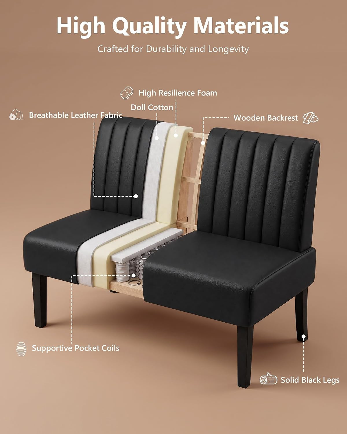 43-leather-armless-loveseat-with-usb-compact-couch-for-living-room