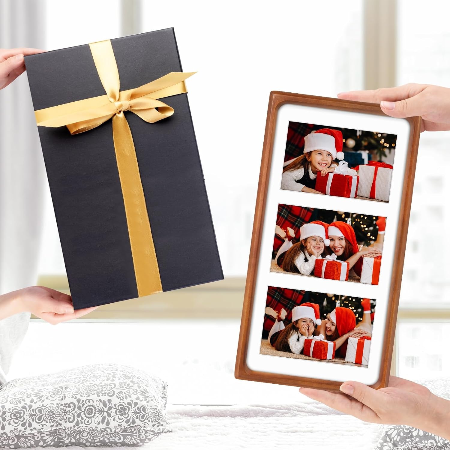 4x6-collage-picture-frame-solid-wood-real-glass-3-photos
