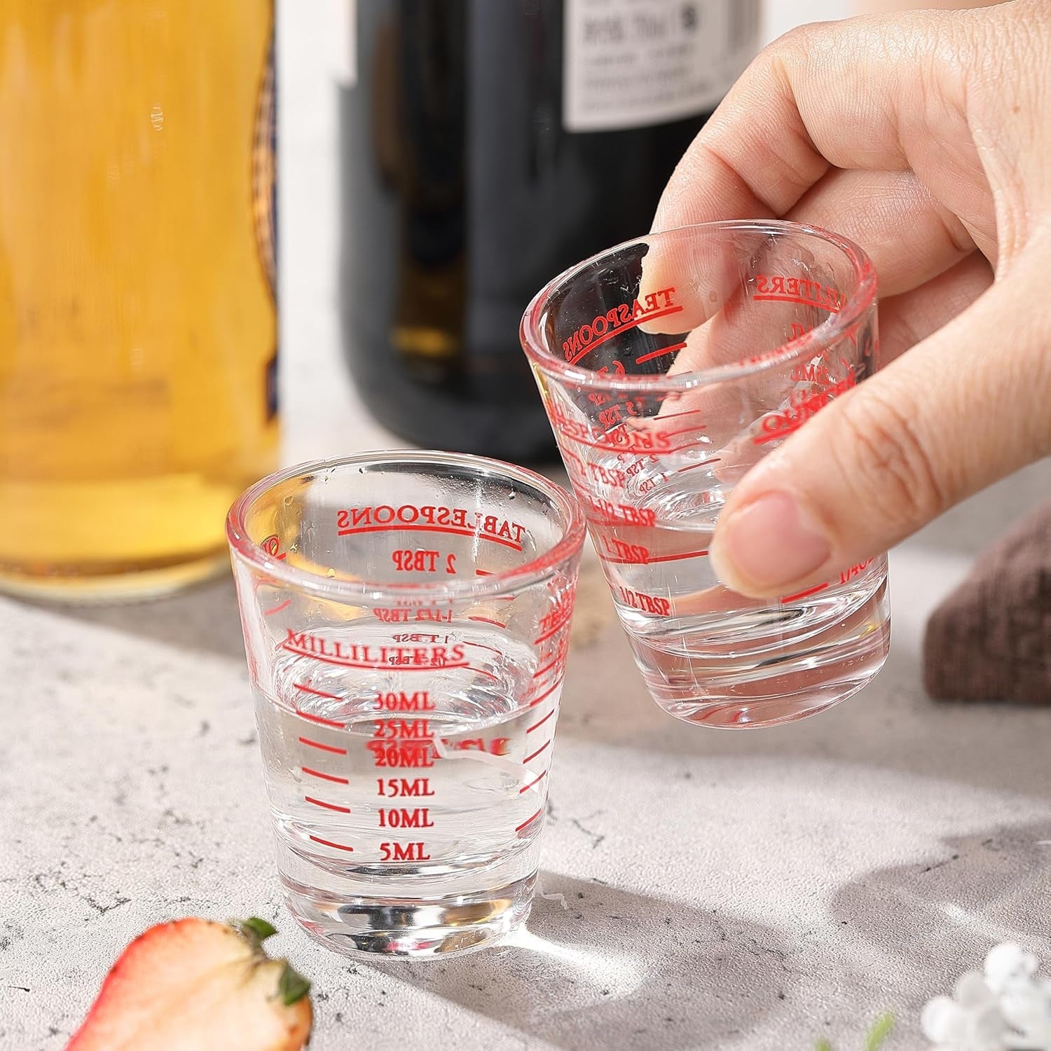 shot-glass-measuring-cup-2pcs-measuring-shot-glasses-thick-base-liquid-measuring-cup-for-espresso-shot-glass-and-measuring-glasses-four-different-units-of-measure1-oz-2-tbs-6-tsp-30-ml