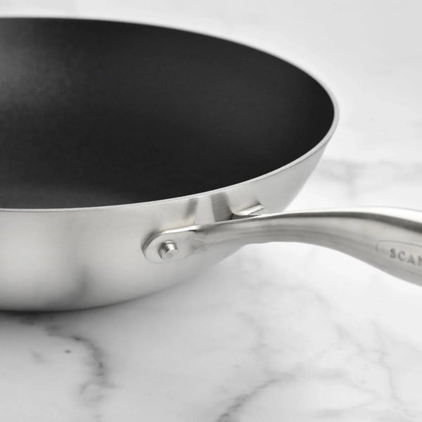 CX+ 12.5" Nonstick Wok - Stratanium plus Nonstick Stir Fry Pan | 5-Ply Stainless Steel - Made in Denmark7