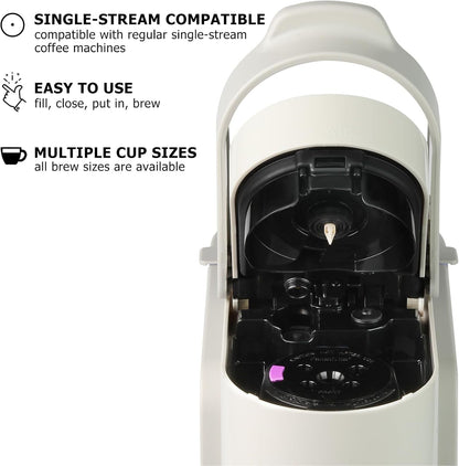 Reusable K Cups for Keurig with 5 Holes, Multistream Technology, 2 Pack | Fits K-Supreme, K-Slim, K-Duo Gen2, K-Brew Chill, 5-Hole Multistream Technology, Bpa-Free, Brew Your Favorite Ground Coffee5