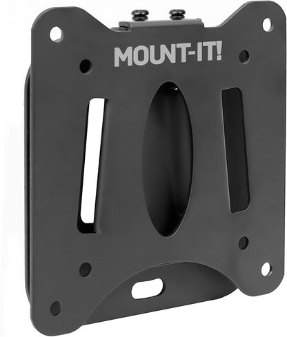 Ultra Low Profile Fixed TV Wall Mount for 13 to 32" Inch Screens, Slim TV Wall Mount Fits VESA 75 and 100 Mm, Flush TV Bracket 0.55" Design with 60 Lb Capacity, Built-In Bubble Level1