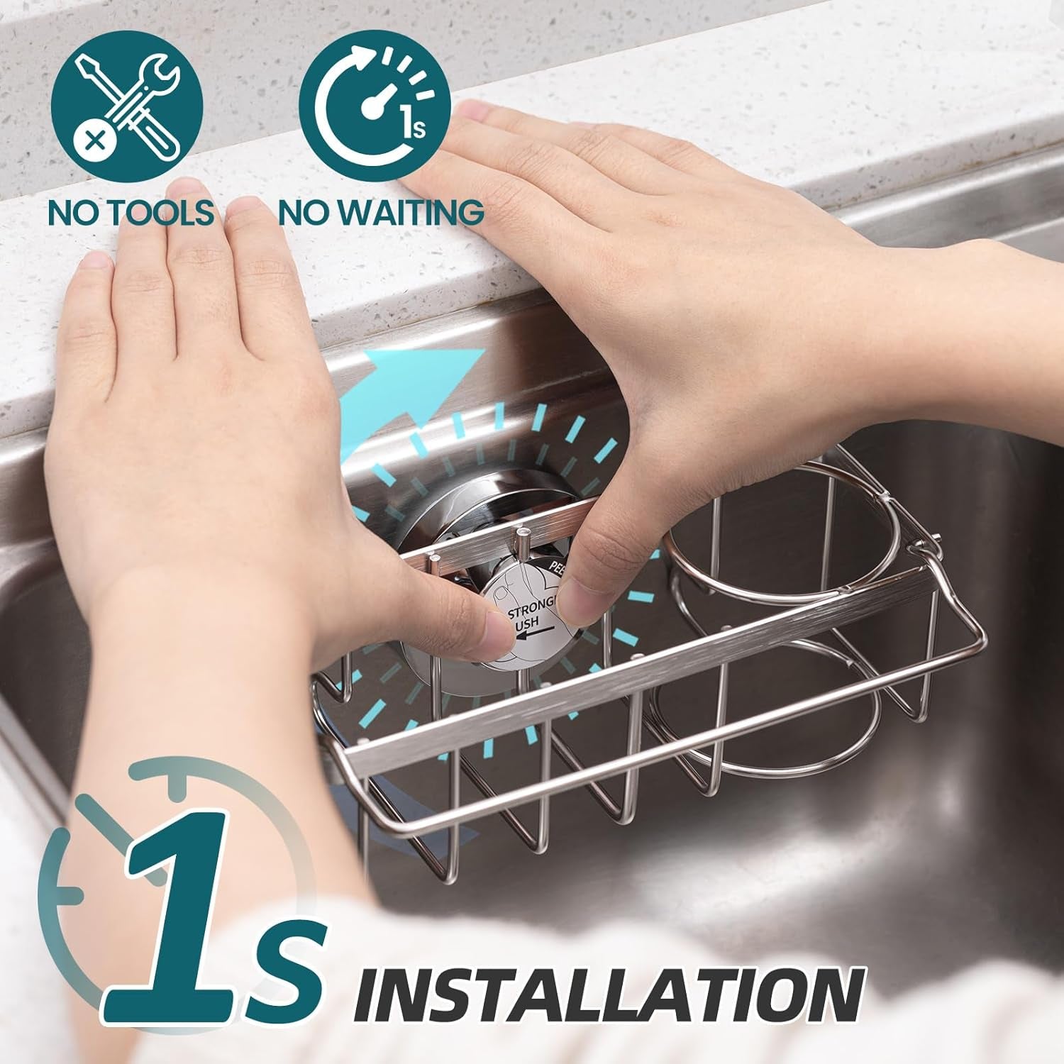 4-in-1-sink-caddy-for-kitchen-sink-with-strong-suction-cup-silver