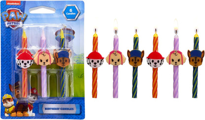 PAW Patrol Birthday Candles | Party Cake Decoration Toppers | 6 Count1