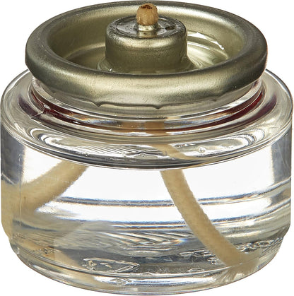 Disposable Liquid Candles, 8 Hour, for Use in Glass Votive Tealight Lamp Holders, Restaurant Wedding Table Top Lights, Child Resistant Closures, 90 Pieces, Clear Fuel Oil HD8-904
