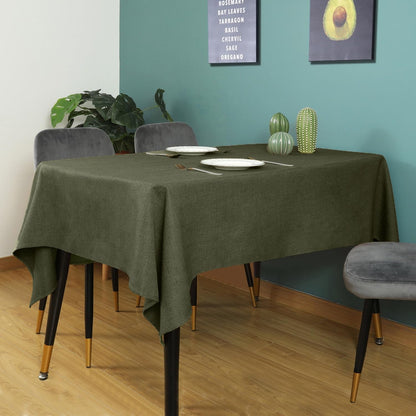 Moss Green Table Cloth Rectangle Table Cover 118"X57"3