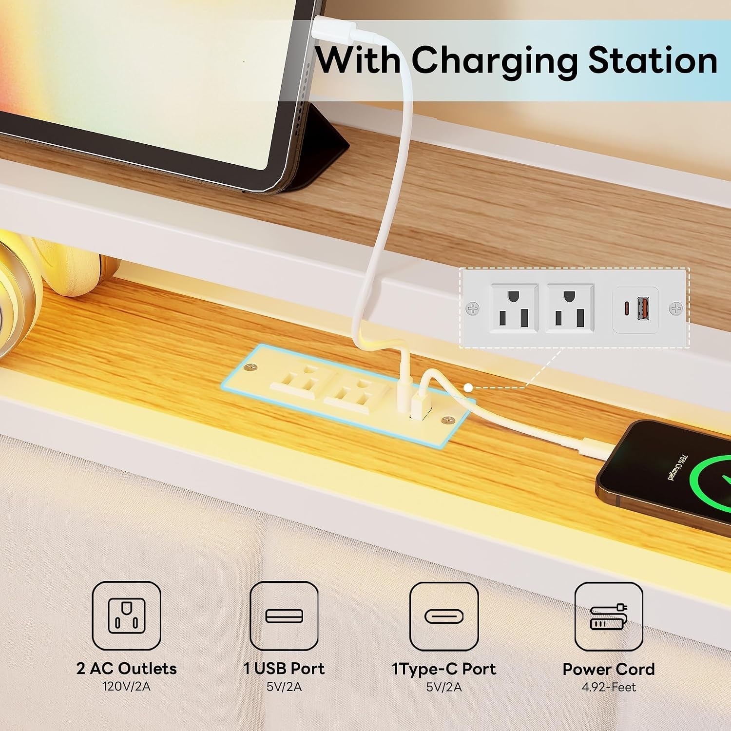 full-daybed-with-trundle-charging-station-led-white
