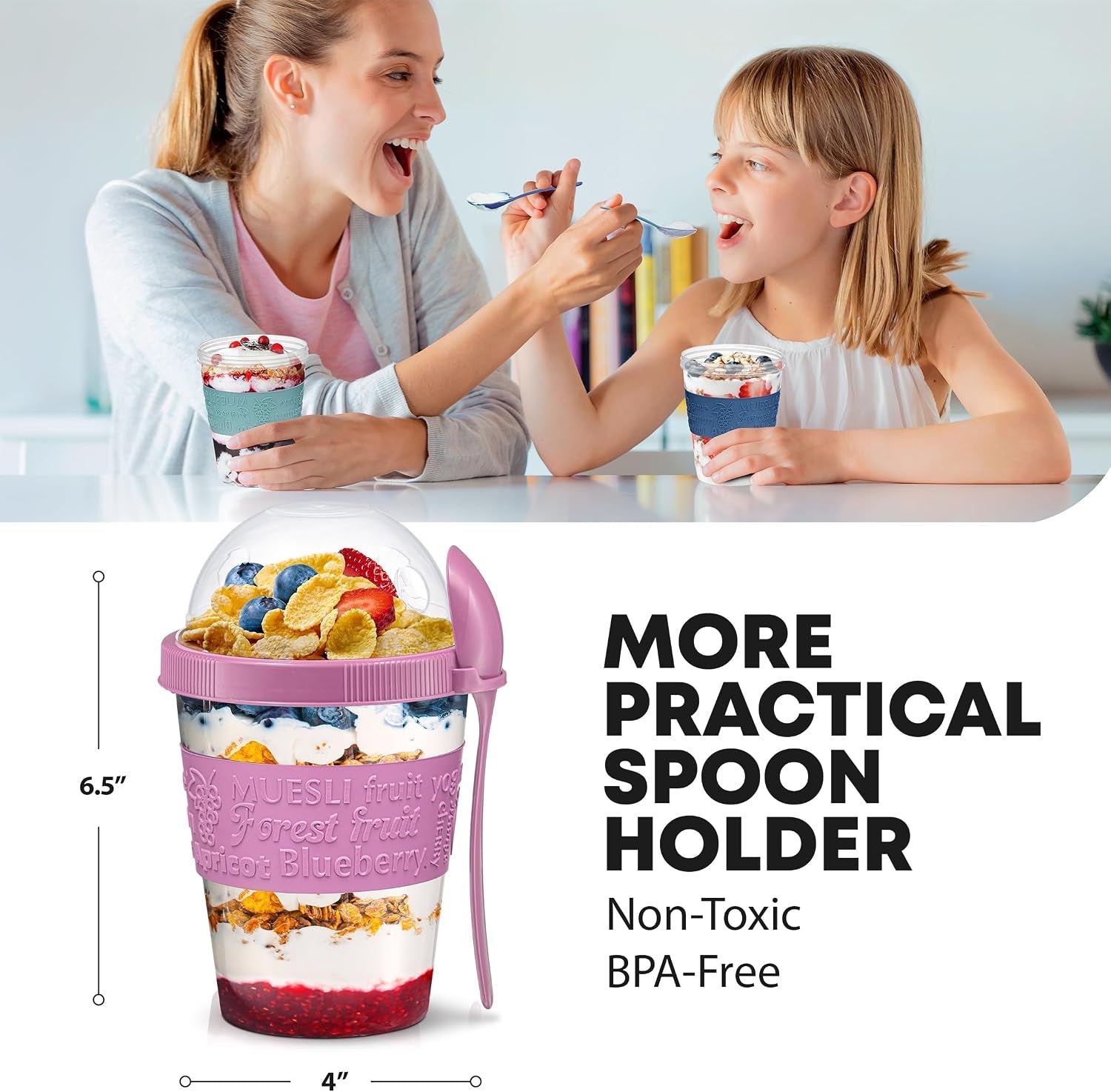4-pack-on-the-go-yogurt-parfait-cups-with-lids-topping-compartment-spoon-yogurt-parfait-cups-for-breakfast-meal-prep-reusable-leak-proof-container-bpa-free-20oz-colorfull