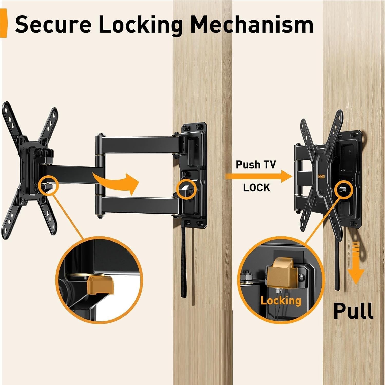 lockable-rv-tv-mount-for-13-43-inch-tvs-up-to-44-lbs-full-motion-rv-tv-wall-mount-with-swivel-tilt-pull-cord-lock-rv-tv-mount-for-camper-rv-motorhome-max-vesa-200x200mm-pglrvf2