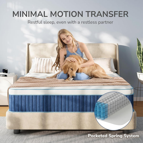 10 Inch Queen Hybrid Mattress in a Box, Medium Firm4