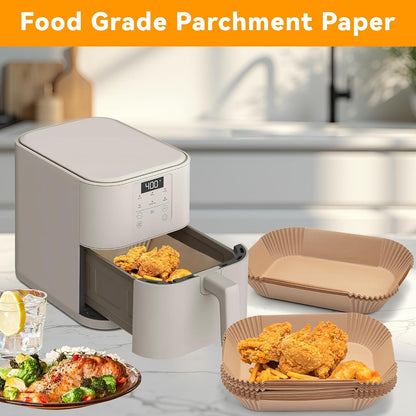 200Pcs Air Fryer Liners Parchment Paper for Bella 4Qt Slim Air Fryer | Non-Stick Unbleached Airfryer Liner Sheets Disposable for Bella Air Fryer Accessories 4Qt/ Bella 6Qt Slim Air Fryer2